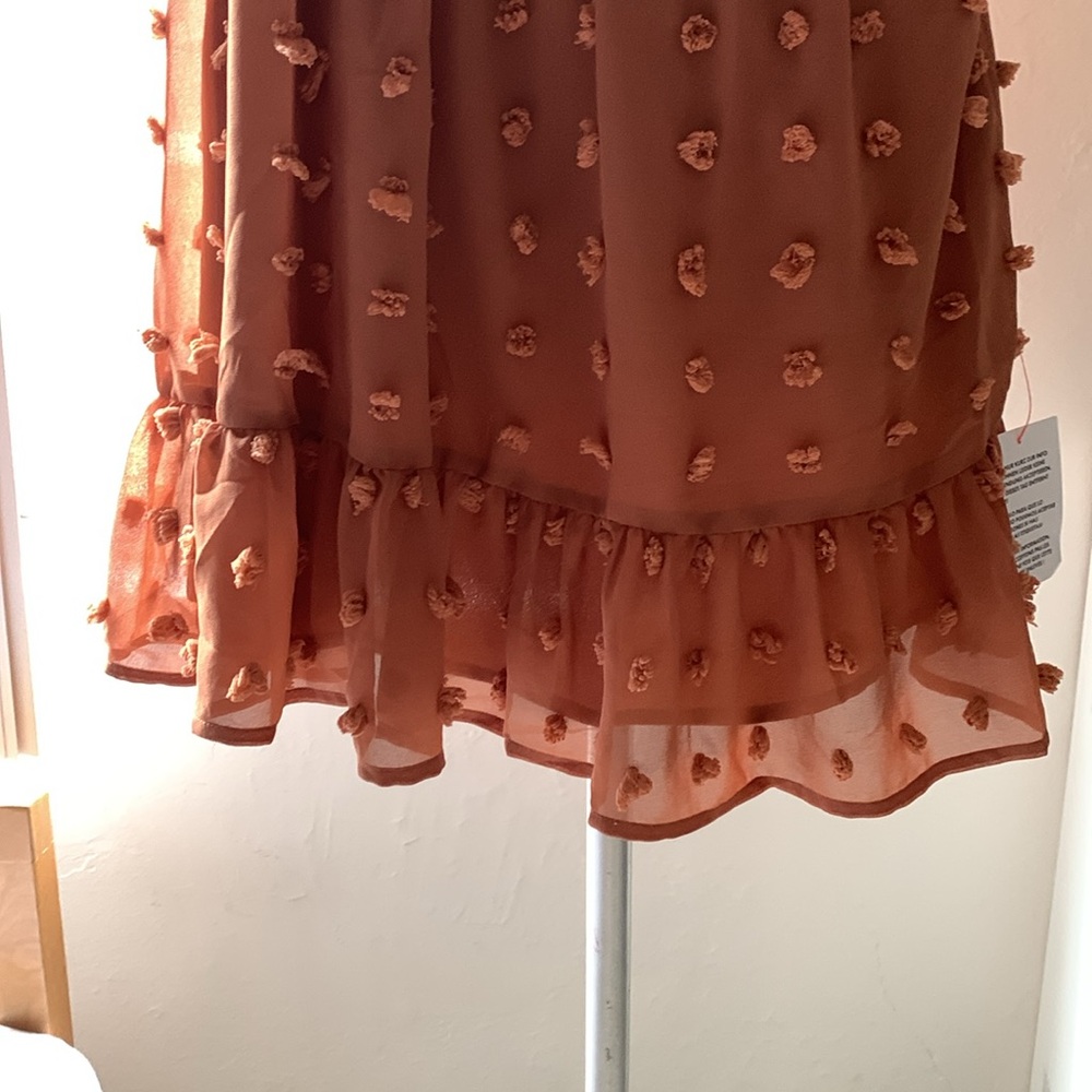 BNWT ASOS RUST / ORANGE BOHO DRESS - Picture 10 of 14
